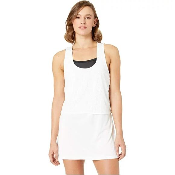 Nike Womens Sport Mesh Reversible Dress Small White Racerback Swim Cover-Up NWT - Picture 1 of 7